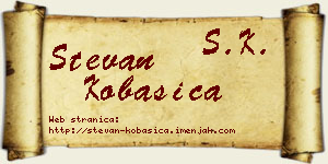 Stevan Kobasica vizit kartica